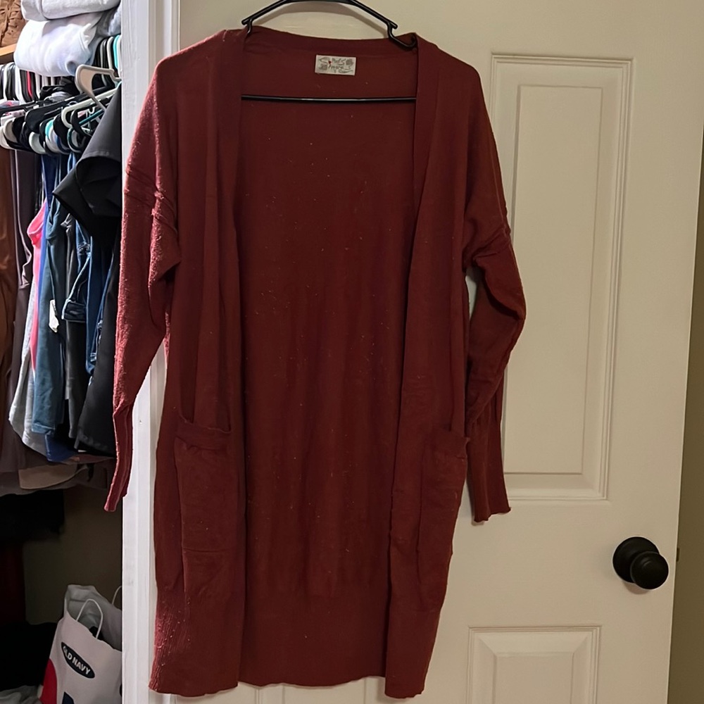 Burnt orange cardigan